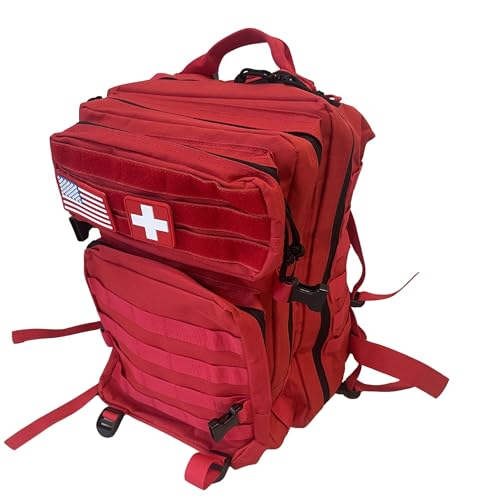 NOVO Red First Aid Backpack Empty, First aid Back Pack - Image 8