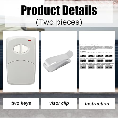 Kingdder 2 Pcs 2 Channel Gate Opener Compatible with Multicode - Image 7
