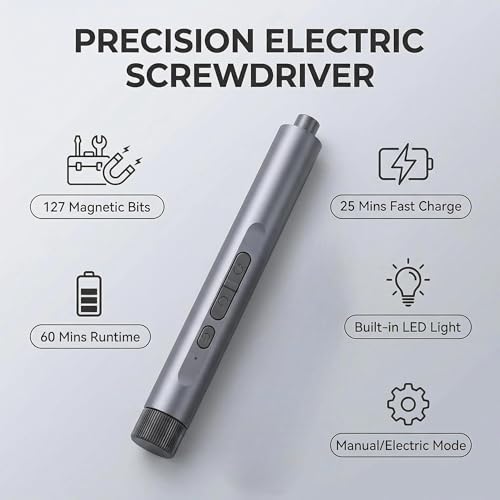 Mini Electric Screwdriver Cordless Set, 127-in-1 Precision - Image 7