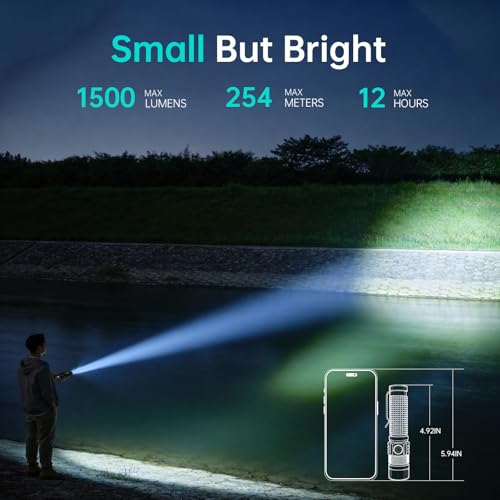 Hoxida Pocket EDC Tactical Flashlight Rechargeable Super Bright - Image 4