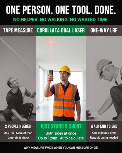 Dual Laser Measuring Tool 393Ft — Measure Both Directions - Image 7