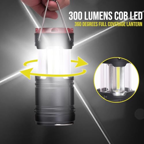 Lichamp 4 Pack Lantern Camping Essentials Lights | Travel Essentials - Image 3