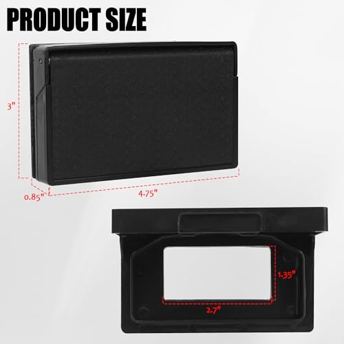 (2-Pack) RV Exterior Power Outlet Cover Plate | Home Repair - Image 3
