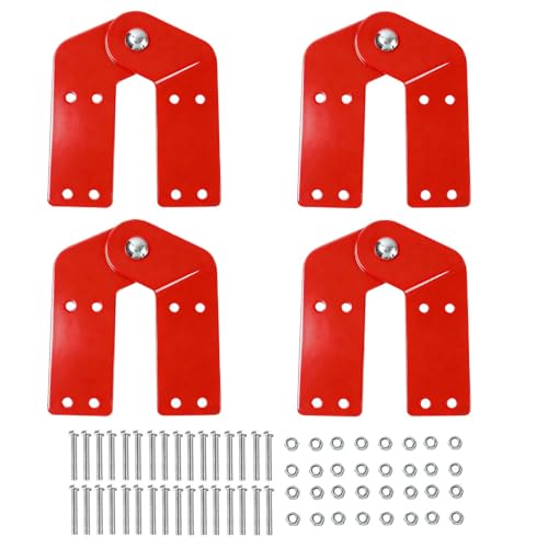 4-Pack Attic Ladder Hinge Herringbone Joint Folding Pivot Part - Image 2
