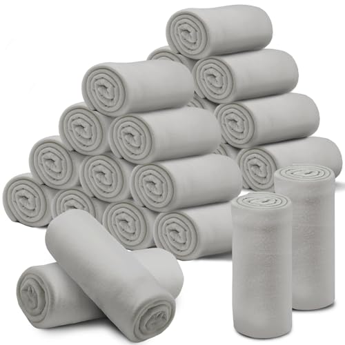 24 Pcs Fleece Blankets Bulk 60 x 50 in, Soft Lightweight Throw - Image 2