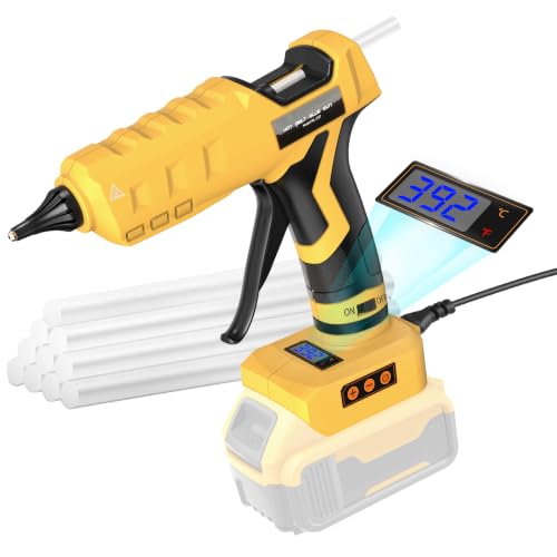 Hot Glue Gun Cordless & Corded 2-in-1 Compatible with Dewalt 20V - Image 2