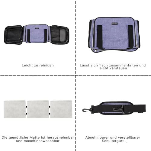 Cat Carrier Bag,Airline Approved Pet Carrier Soft Side Pet - Image 7