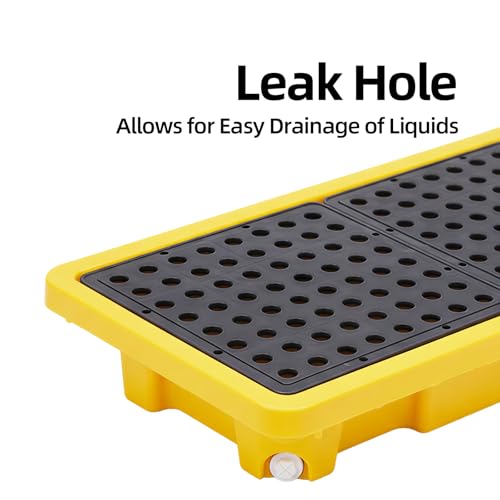 2 Pcs Spill Containment Pallet, 2-Drum Plastic Platform - Image 6