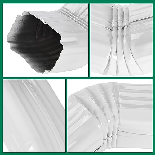 Downspout Leader Downspout Offset 2x3 White Style A (Offset 3") - Image 4
