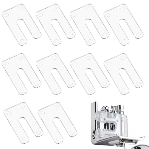 Pangda 50 Pack 1/16" Cabinet Hinge Shims Clear, U-Shaped - Image 2
