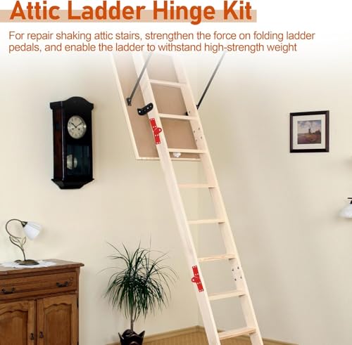 Attic Ladder Hinge Herringbone Ladder Tie Rod Attic Ladder - Image 4