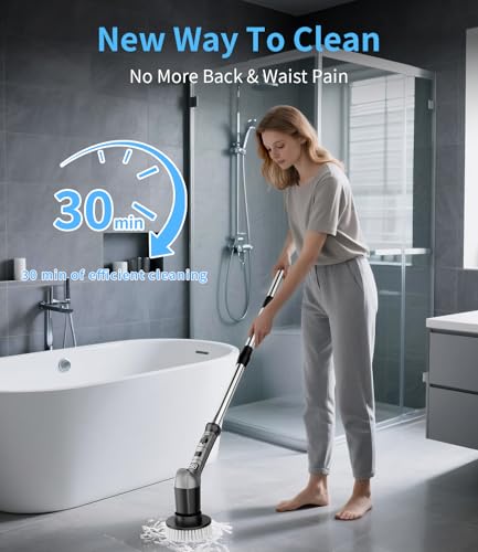 Electric Spin Scrubber for Bathtub,Kitchen - Image 3