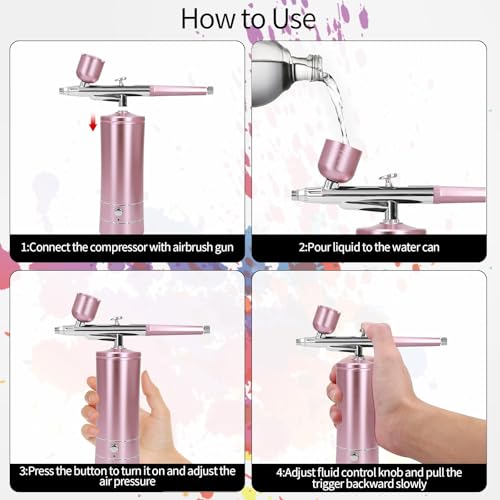 Airbrush Kit Air Brush Kit With Air Compressor Nail Charms - Image 7