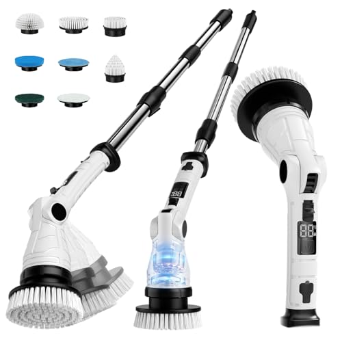 Electric Spin Scrubber, Power Cordless Cleaning Brush - Image 2