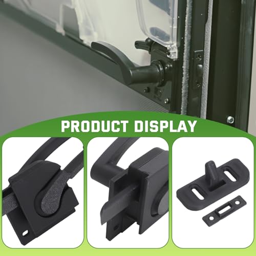 RV Screen Door Handle Kit for Dexter Right Hand Black - Image 5