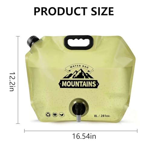 Camping Water Container, Collapsible 2 Gallon Water Jug - Image 4