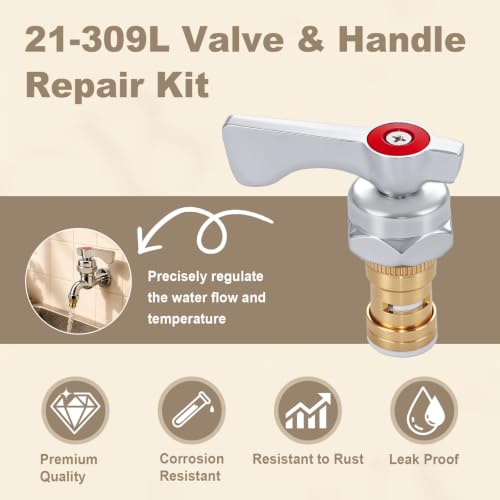 21-309L Valve & Handle Repair Kit Compatible with Krowne | Home Repair - Image 6