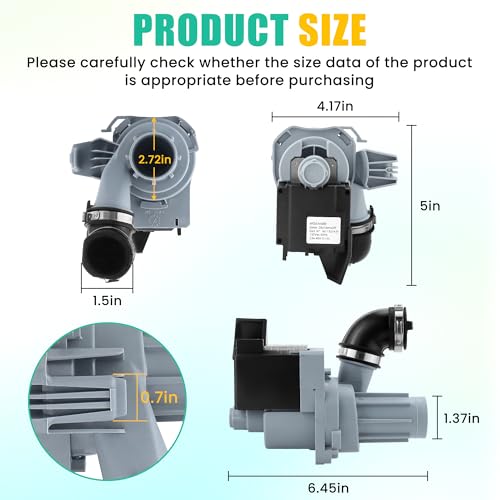 W11612327,W11521436 Dishwasher Circulation Pump Motor Assembly - Image 3