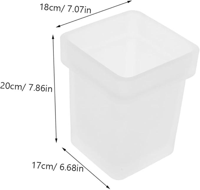 Toilet Bowl Brush Cup Ceramic Holder Bathroom Scrubber Frosted Design Easy Maintenance