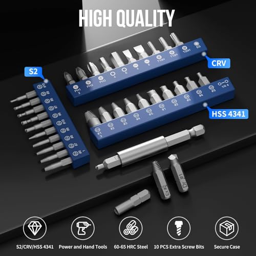 STREBITO 32PCS Damaged Screw Extractor Set, Stripped Screw - Image 7