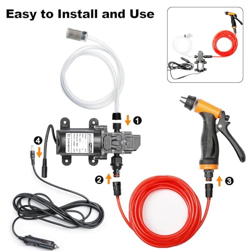 Portable Intelligent Electric Pressure Washer Pump 100W - Image 5