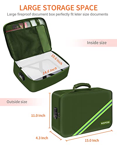 Fireproof Document Box with Lock 5200℉ Water Resistant - Image 7
