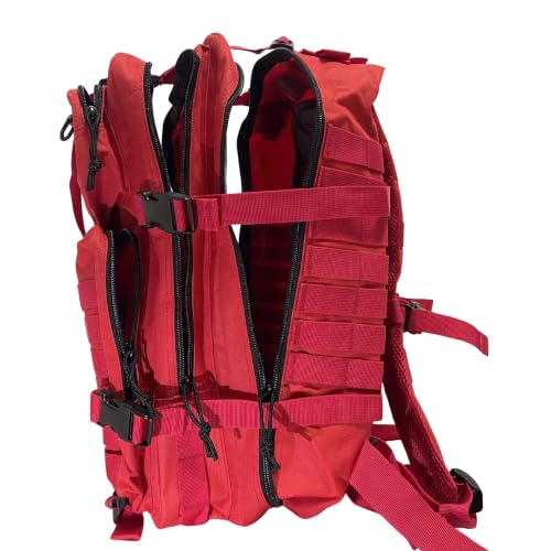NOVO Medical Backpack Empty, Red Emergency Medical Bag - Image 7