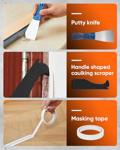 Saker Caulk Gun Kit, Manual Caulking Gun with 11-in-1 | Hand Tools - Image 6