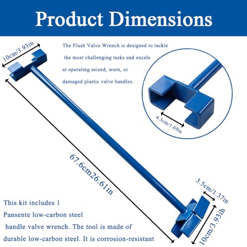 26.5 Inch Backflow Ball Valve Wrench Carbon Steel - Image 3