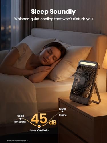 Warmco D4 Battery Powered Camping Fan 20000mAh, LED Lantern - Image 5