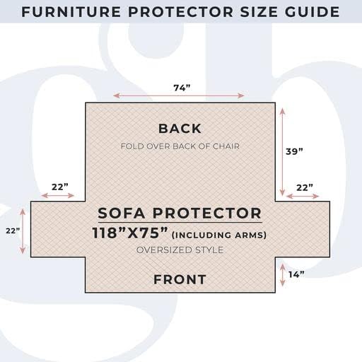 Great Bay Home Reversible Sofa Cover - Washable Slipcover Furniture Protector with Elastic Straps - Couch Cover for Dogs, Kids, and Pets - Quilted & Stitched Detail (Sofa, Chocolate/Taupe)