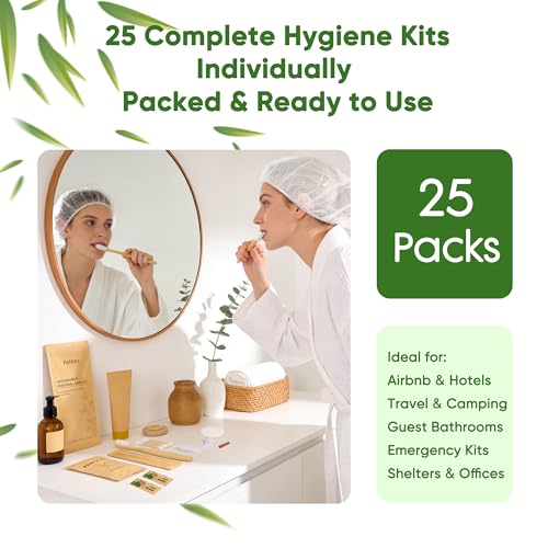 Personal Hygiene Kit Bulk 25 Sets, Travel Size Toiletry - Image 6
