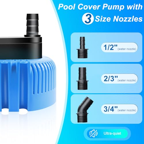 DeeprBetter Above Ground Pool Cover Pump, Submersible Water|Sump - Image 7