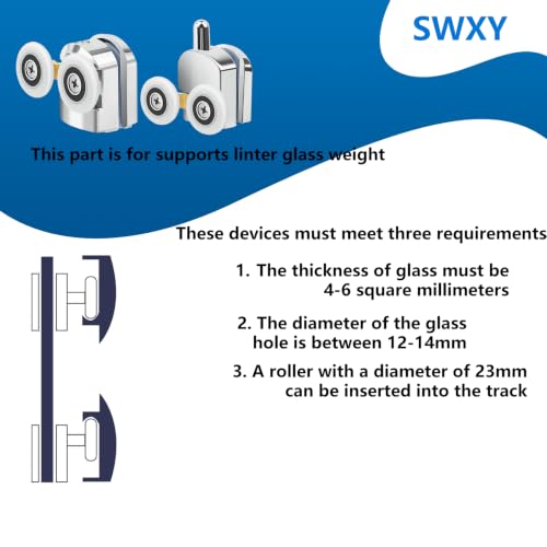 23mm Shower Door Roller 10Pcs Shower Door Rollers - Image 7