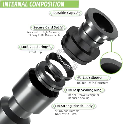 12 Pack 1/2'' to 1/4'' Drip Irrigation Fittings Kit, Push-to-Fit - Image 5
