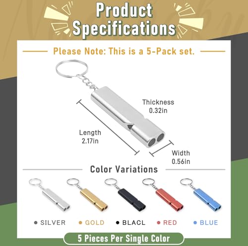 Whistle Emergency Whistles Premium Lifeguard Safety Whistle - Image 8