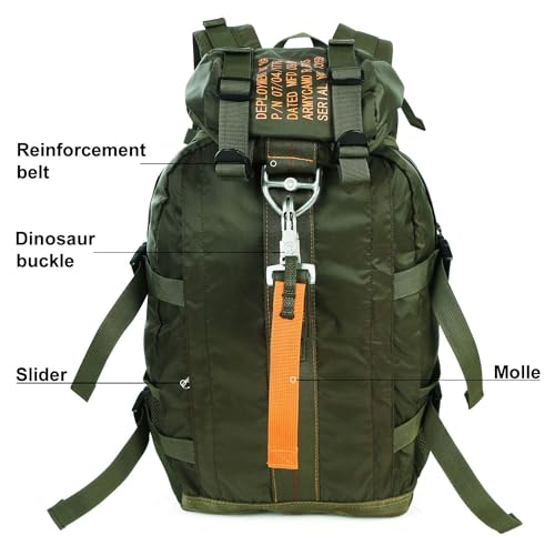 Tactical Flight Backpack, Lightweight Parachute Pack for Travel - Image 5