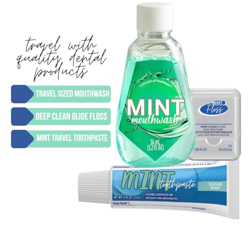 Dental Travel Kit with Toothbrush, Travel Sized Toothpaste - Image 6