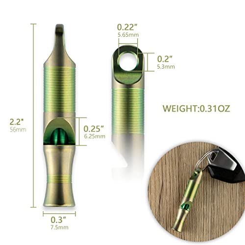 WeKnife Titanium Emergency Whistle Survival Loud, with Paracord - Image 7