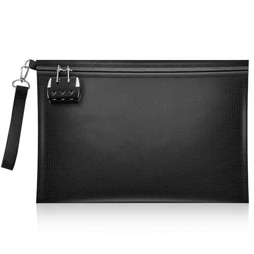 Fireproof Document Bag with Lock and Zipper | Travel Essentials - Image 2