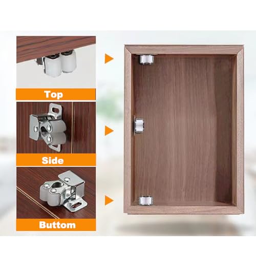 6 Pack Cabinet Latch - Double Roller Catch Hardware - Image 7