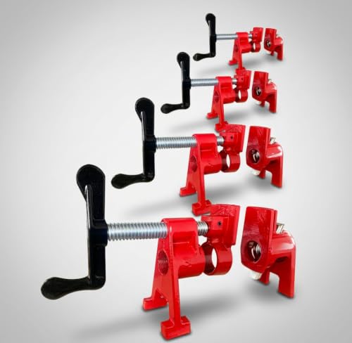3/4" H-Style Professional Pipe Clamp Set, 4-Pack - Image 5