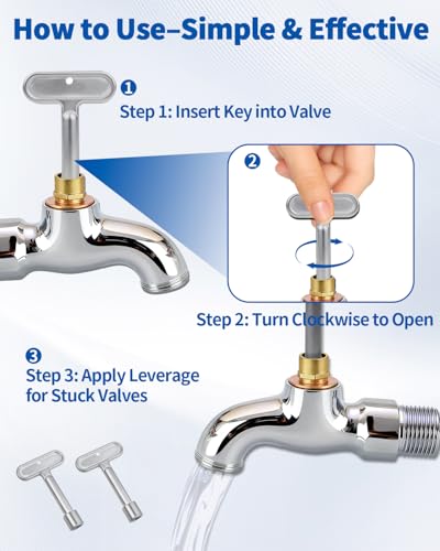 Hydrant Key 3/8'' for Zurn P1300-PART-13-KEY Water Key | Home Repair - Image 6