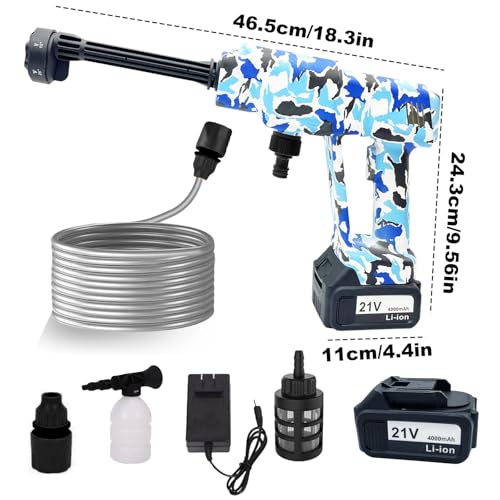 Portable Cordless Blade Blower, 6-in-1 Nozzle Powered - Image 3