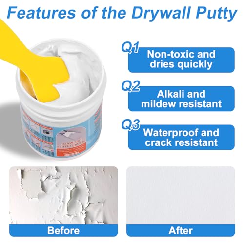 Drywall Repair Kit, Drywall Patch Repair Kit with 8.8OZ | Home Repair - Image 5