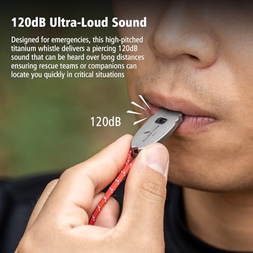 iBasingo 120dB Titanium Survival Whistle Compact Emergency - Image 6