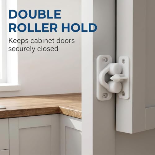 3Pcs White Marine Boat Ball Catch Door Cupboard Spring - Image 3