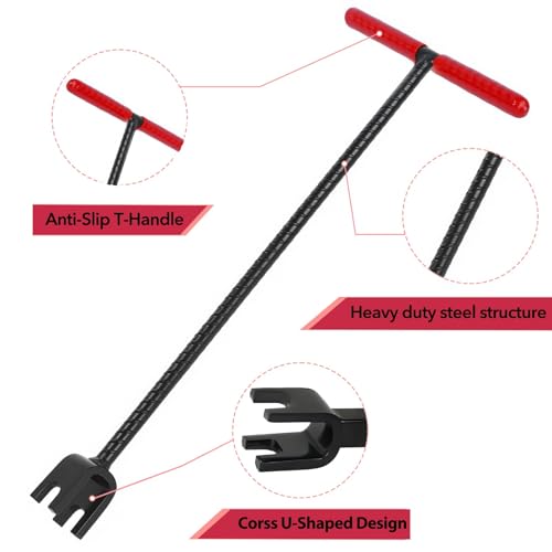 Water Meter Key 24 Inch Water Shut off Tool Red Enforced Steel - Image 5