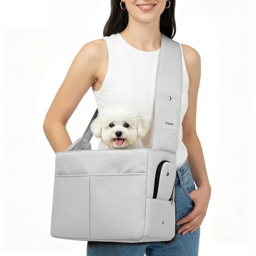 Small Dog Cat Sling Carrier 11 lbs, Crossbody Pet Bag | Pet Essentials - Image 2