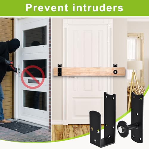 Heavy-Duty 2x4 Door Barricade Brackets with Rotating Lock - 4mm - Image 5